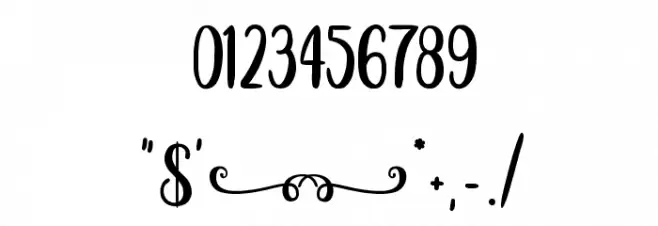 Sweet Hipster Font OTHER CHARS
