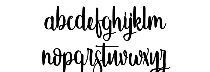 Sweet Hipster Font LOWERCASE