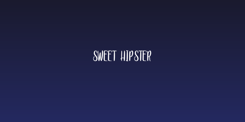 Sweet Hipster Social Header