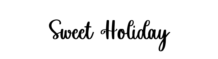 Sweet Holiday  Frei Schriftart Herunterladen