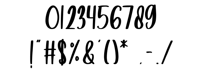 Sweet Holiday Font OTHER CHARS