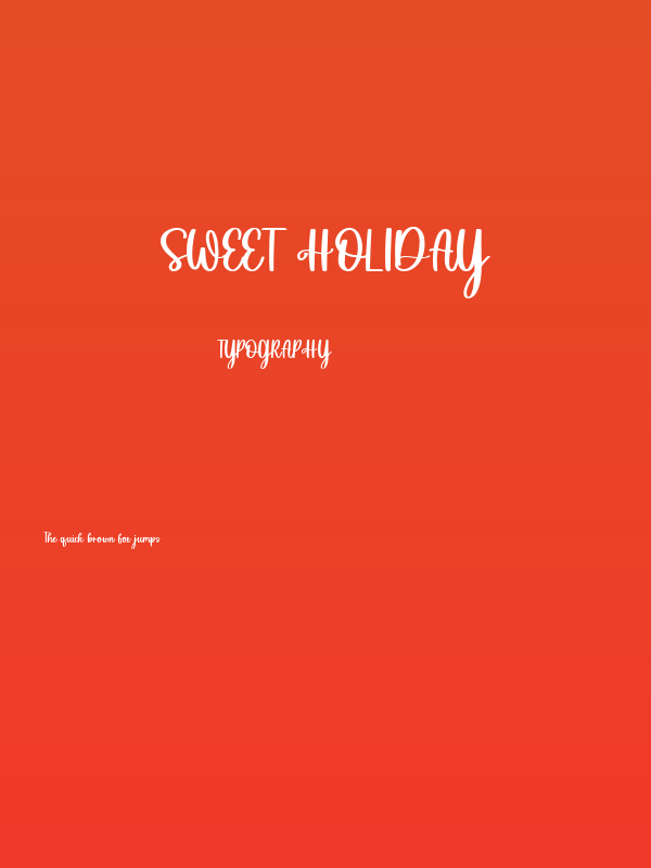 Sweet Holiday Poster