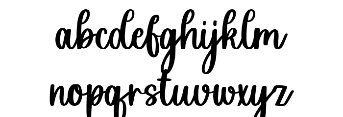 Sweet Holiday Font LOWERCASE