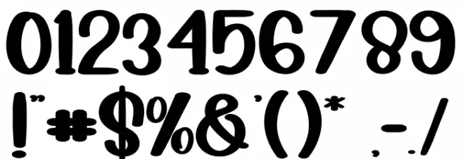 Sweet Home Font OTHER CHARS