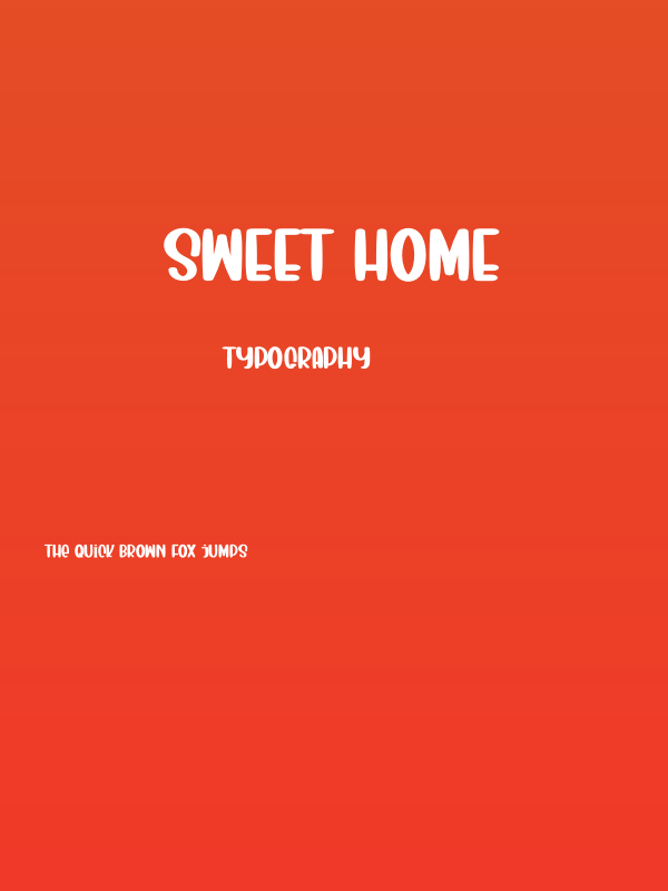 Sweet Home Poster