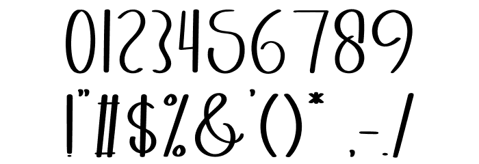 Sweet Honey フォント その他の文字