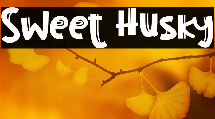 Sweet Husky Font examples
