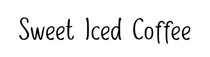 Sweet Iced Coffee  les polices de caractères gratuit tlcharger