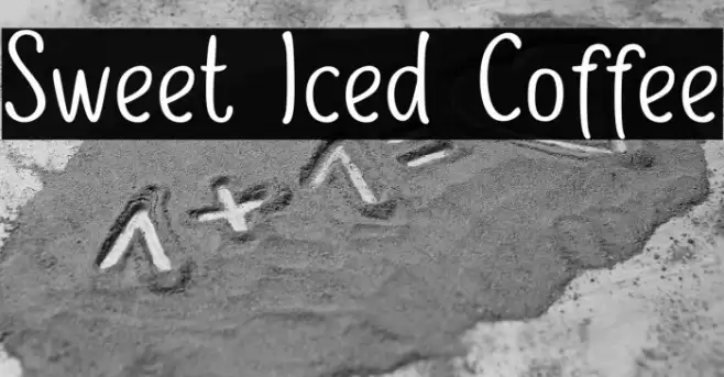 Sweet Iced Coffee Font examples