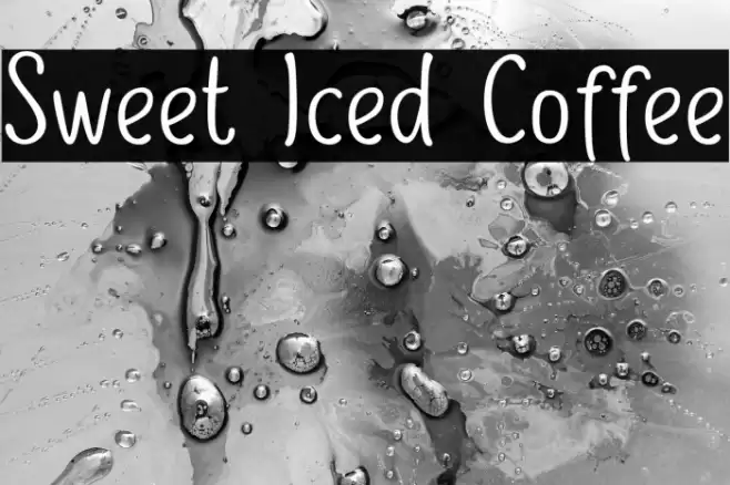 Sweet Iced Coffee Font examples