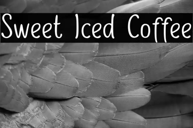 Sweet Iced Coffee Font examples