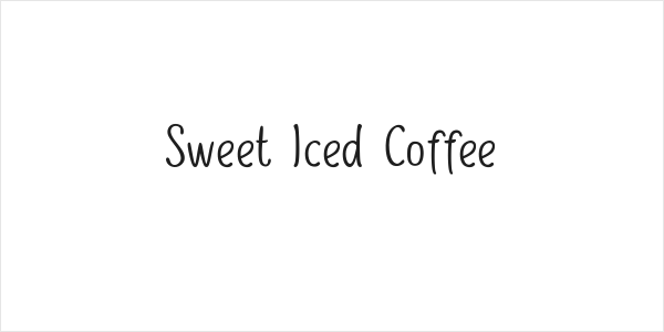 Sweet Iced Coffee Logo
