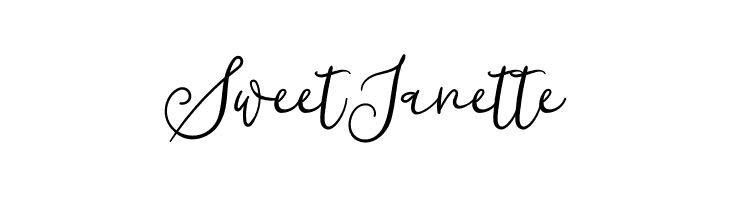 Sweet Janette  les polices de caractères gratuit tlcharger