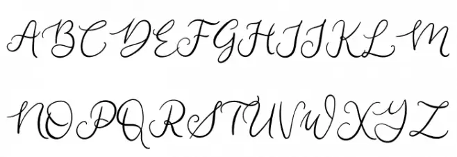 Sweet Janette Schriftart Groß