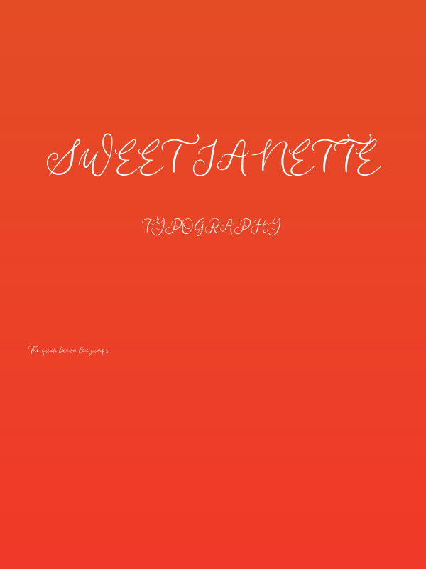 Sweet Janette Poster