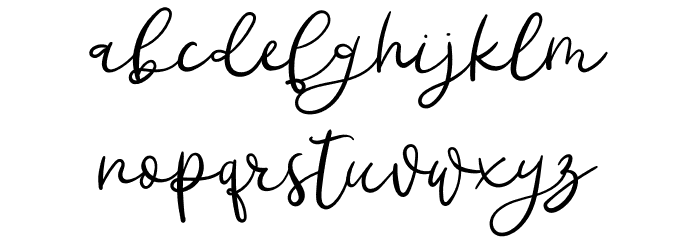 Sweet Janette Font LOWERCASE