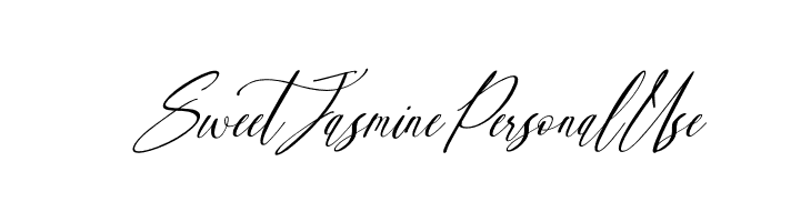 Sweet Jasmine Personal Use  baixar fontes gratis