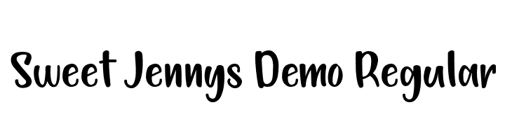 Sweet Jennys Demo Regular Font