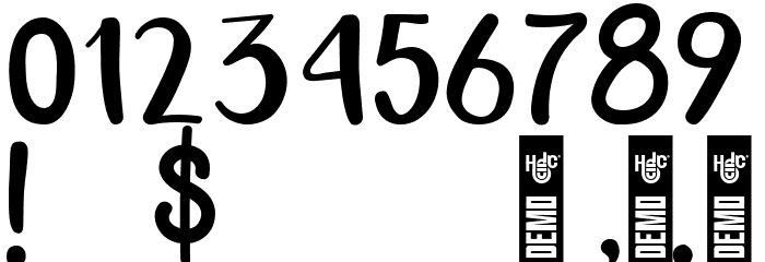 Sweet Jennys Demo Regular Font OTHER CHARS