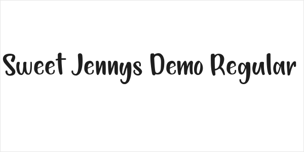 Sweet Jennys Demo Regular Logo