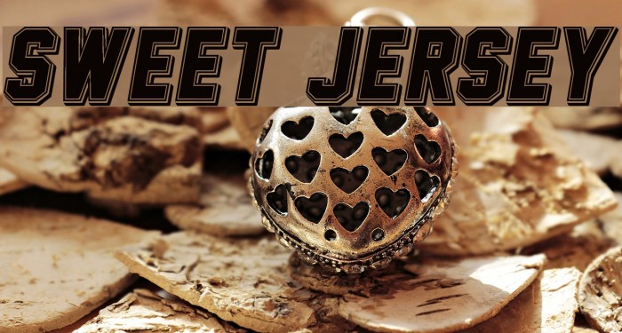 Sweet Jersey Font examples