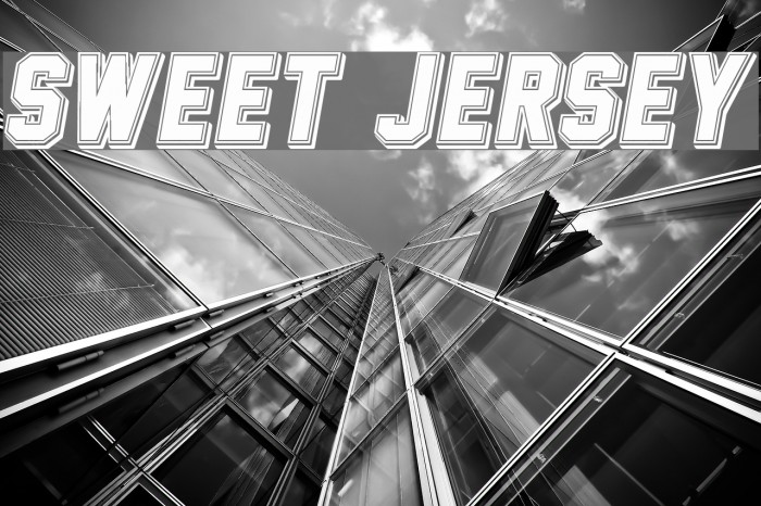 Sweet Jersey Font examples
