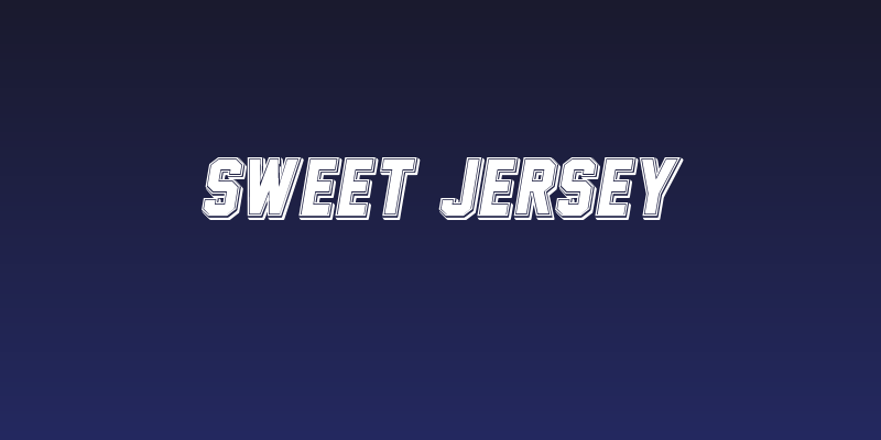 Sweet Jersey Social Header