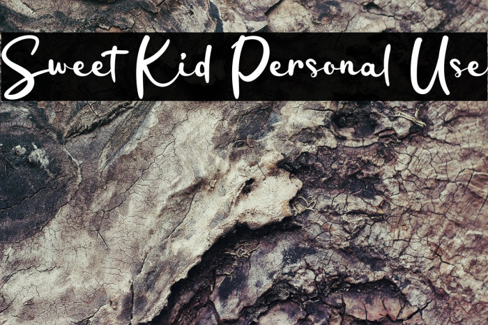 Sweet Kid Personal Use Example 1