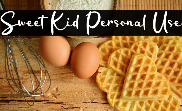 Sweet Kid Personal Use Example 3