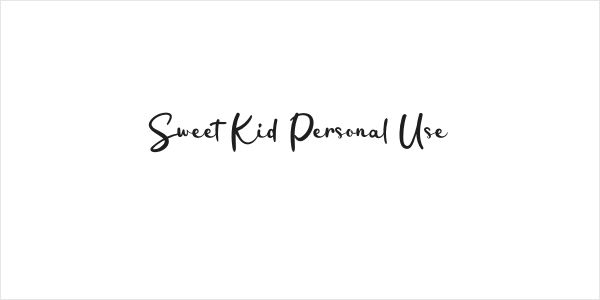 Sweet Kid Personal Use Logo