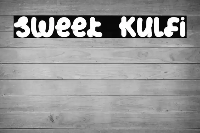 Sweet Kulfi Font examples