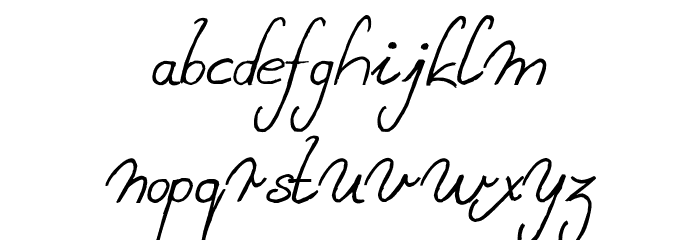 Sweet Lady Italic Font LOWERCASE