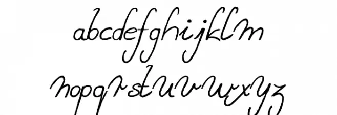 Sweet Lady Italic Caratteri MINUSCOLO