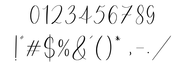Sweet Lavender Font OTHER CHARS