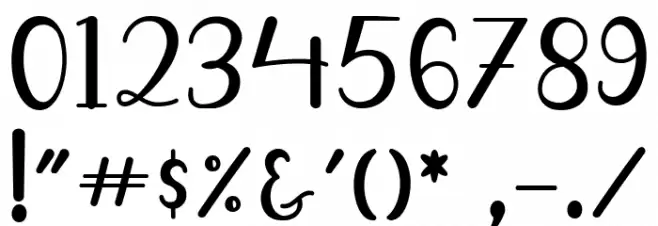 Sweet Leaves Font OTHER CHARS