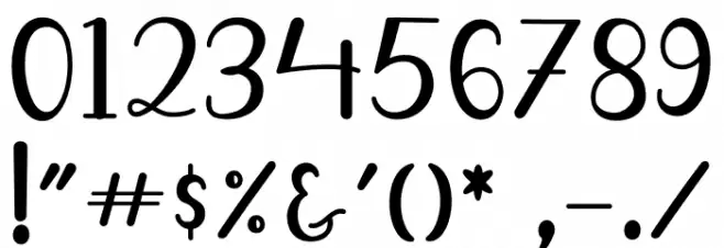 Sweet Leaves Font OTHER CHARS