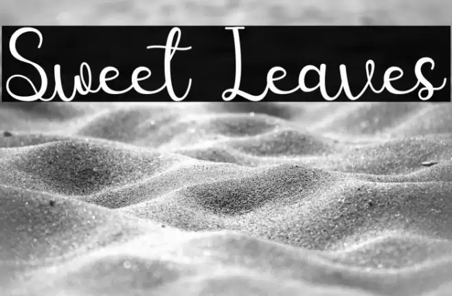 Sweet Leaves Font examples