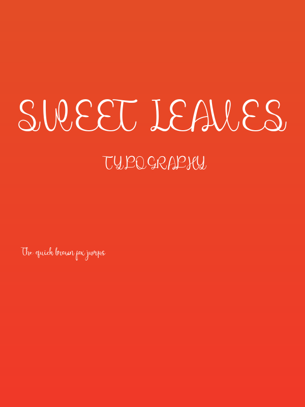Sweet Leaves Poster