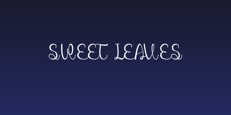 Sweet Leaves Social Header