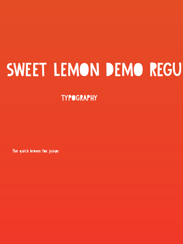 Sweet Lemon DEMO Regular Poster