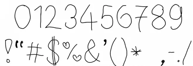 Sweet Life Font OTHER CHARS