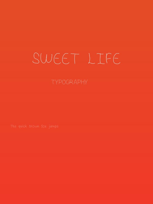 Sweet Life Poster