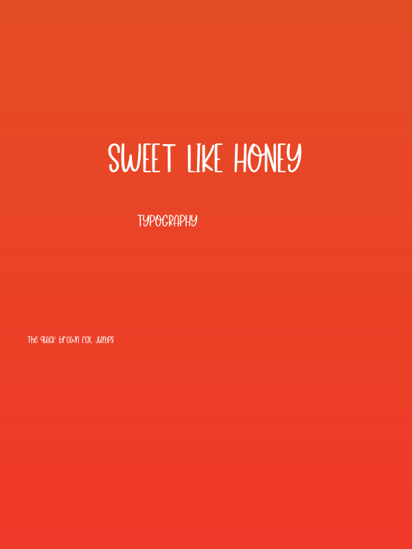 Sweet Like Honey Poster