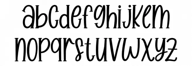 Sweet Like Honey 字体 小写