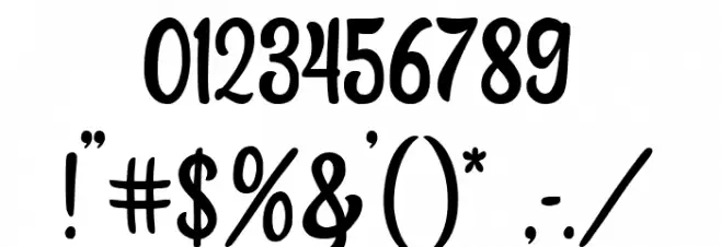 Sweet Lullaby Font OTHER CHARS