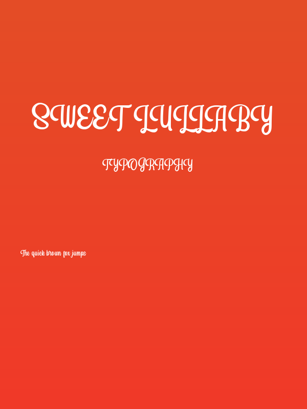 Sweet Lullaby Poster