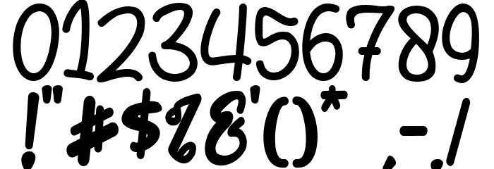Sweet Macarons Font OTHER CHARS