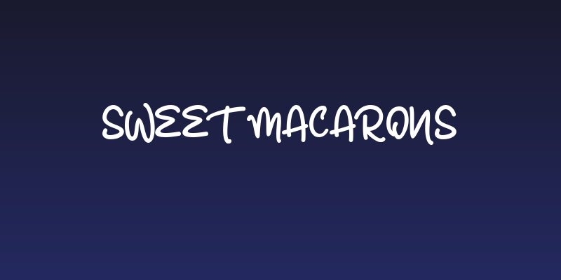 Sweet Macarons Social Header