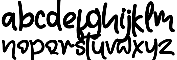Sweet Macarons Font LOWERCASE