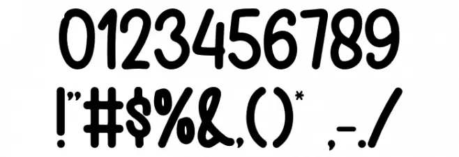 Sweet Mango Font OTHER CHARS